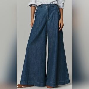 Anthropologie High Rise Wide Leg Jeans